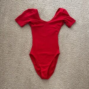 Women’s Red One-Piece Bodysuit